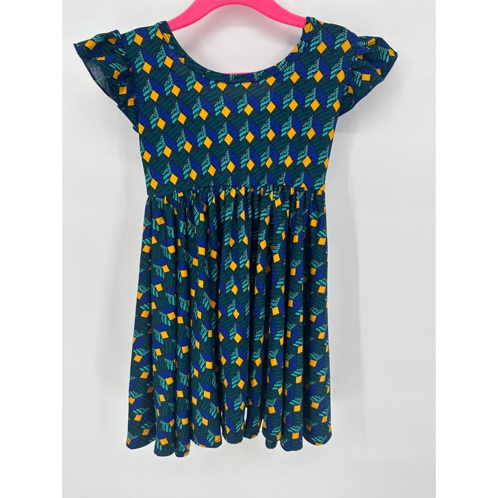 Dotdotsmile Girls Empire Dress Size 2T Geo Print New With Tags